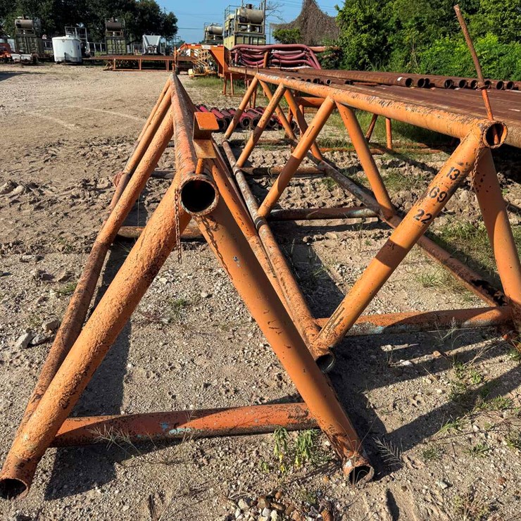 (2 X $) 26’L X 49”H TRIANGULAR PIPE RACKS