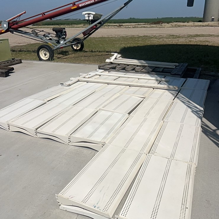Commercial grade shelving, winning bidder takes everything. Note:  It’s￼ piled two deep, so you are getting double the amount that is shown in the photos.