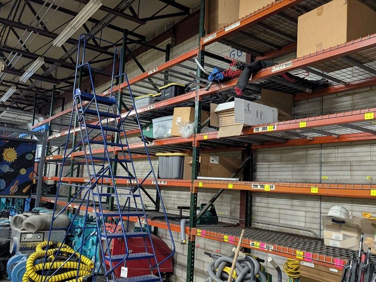 extra-large-lot---(10)-sections-heavy-duty-pallet-racking-16-ft-tall-with-8-ft-sections-image-8