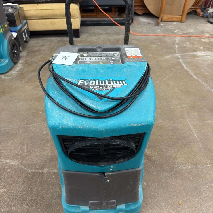Drieaz Dehumidifier Console Model # F292-SM Total Hours 3791