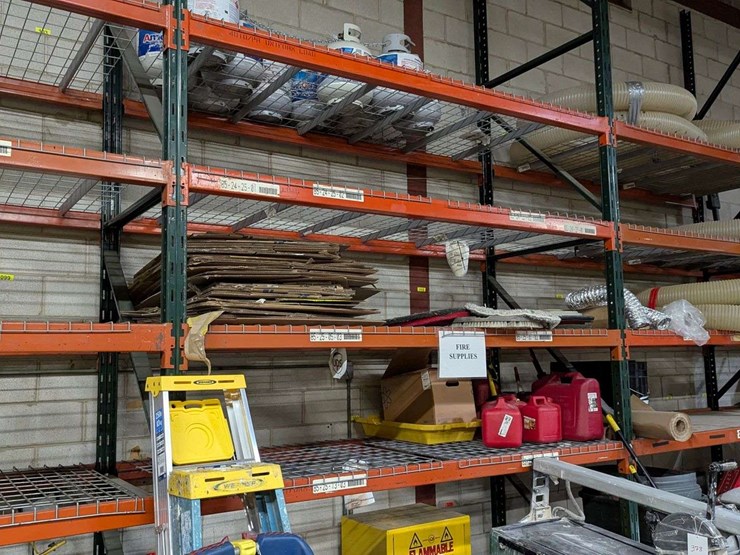 extra-large-lot---(10)-sections-heavy-duty-pallet-racking-16-ft-tall-with-8-ft-sections-image-7
