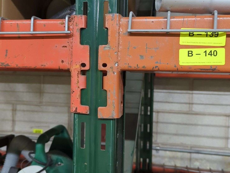 extra-large-lot---(10)-sections-heavy-duty-pallet-racking-16-ft-tall-with-8-ft-sections-image-9