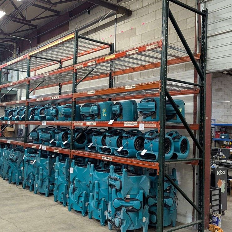 (3) 8 ft Sections of Large Heavy Duty Pallet Racking 12 ft Tall x 8 ft x 3.5 ft sections