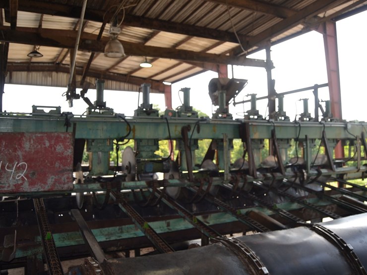 corley-16'-drop-saw-trimmer-w/-22"-saws-w/-10hp-motors-w/-block-conveyor-w/-drive-image-4