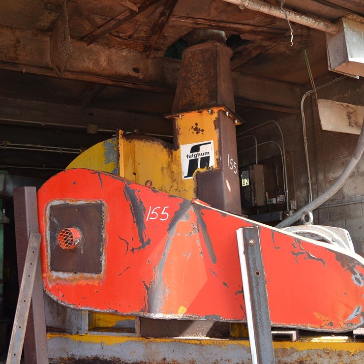 FULGHUM 60" 6 KNIFE CHIPPER W/ HORZONTAL FEED TOP DISCHARGE