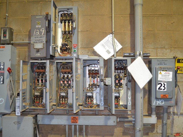 electrical-panel-w/-5-size-0-starter-w/-disconnect-w/-ge-200-amp-disconnect-image-2