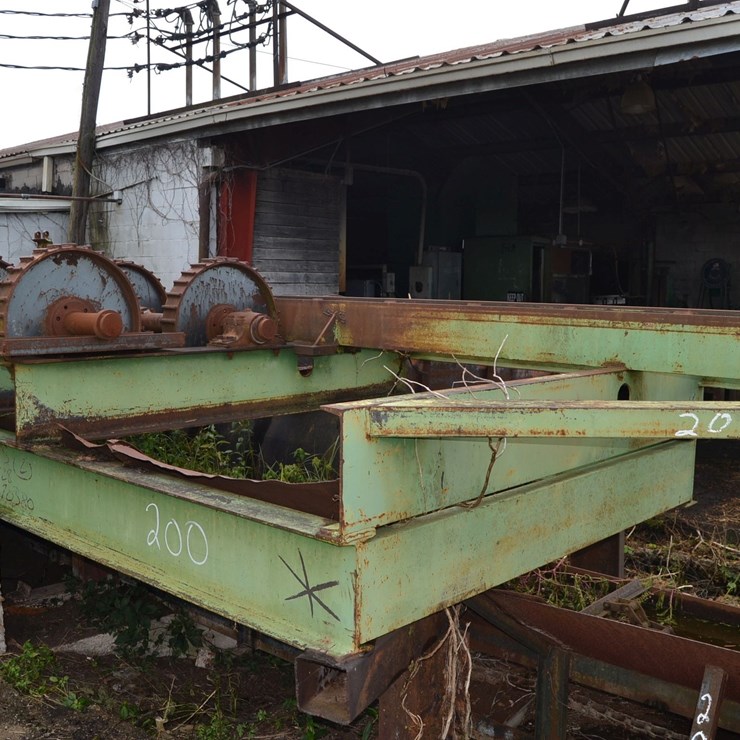 PRECISION 848M ROSSER HEAD DEBARKER W/ SLANT TRANCK W/ 4'X4' CONTROL CAB W/ 75HP MOTOR MISSING PARTS SN#547