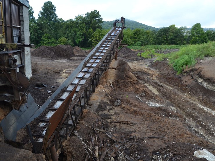 28"x60'-all-steel-incline-waste-conveyor-w/-steel-drags-w/-drive-image-2