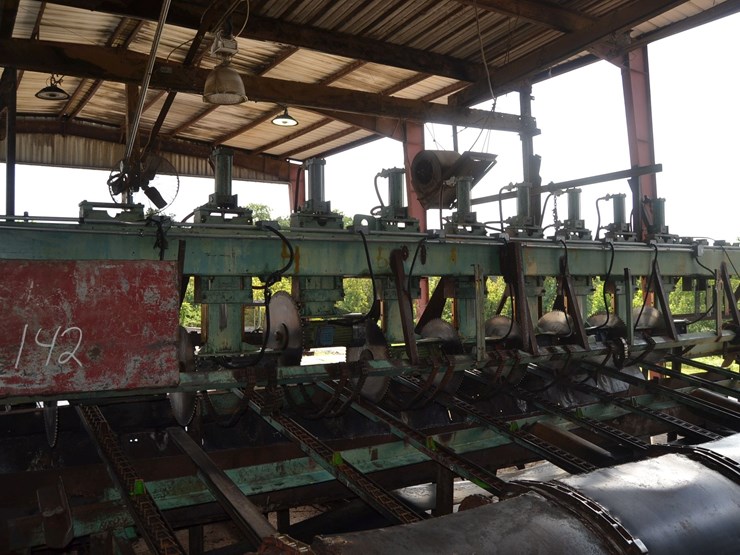corley-16'-drop-saw-trimmer-w/-22"-saws-w/-10hp-motors-w/-block-conveyor-w/-drive-image-3