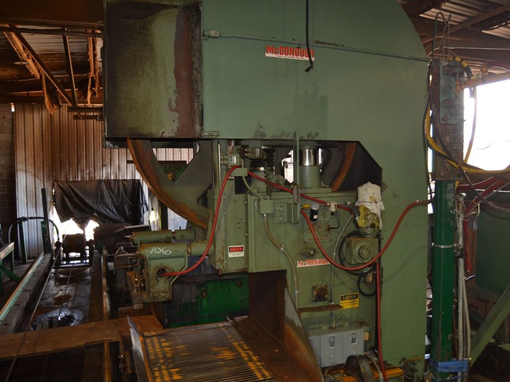 mcdonough-model-84m-rh-band-head-rig-w/-slat-bed-off-bearer-w/-air-strain-w/-hydrualic-hood-double-column-sn#84m-140sd-image-2