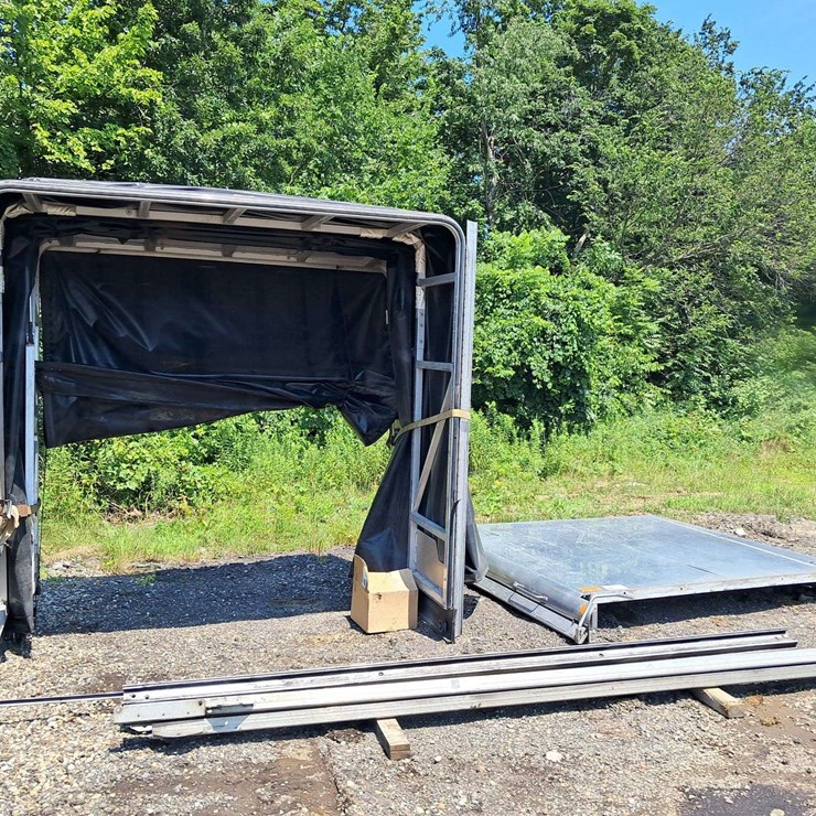2016 Conestoga Flat Bed Trailer Tarp Assembly