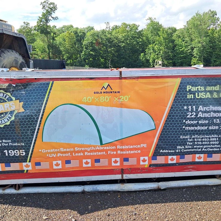 40' X 80' X 20' Gold Mountain Storage Shelter