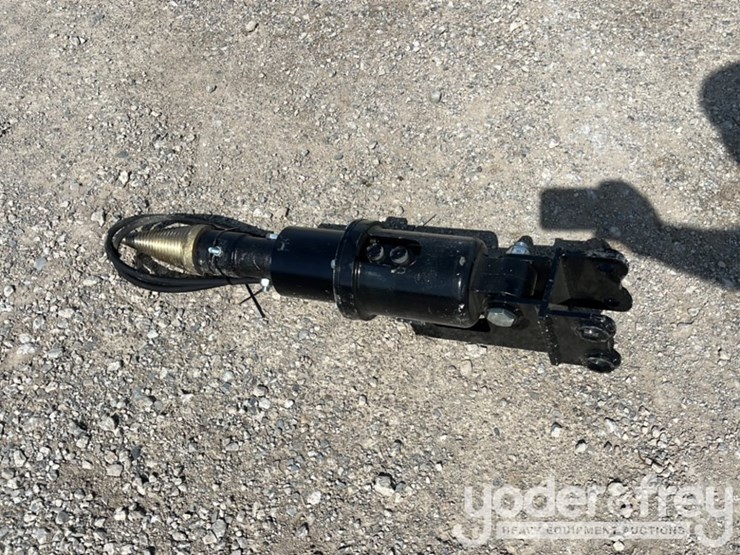 unused-2025-miva-hydraulic-wood-drill,-c/w-hoses,-1''-pin-diameter-to-suit-mini-excavator-image-4