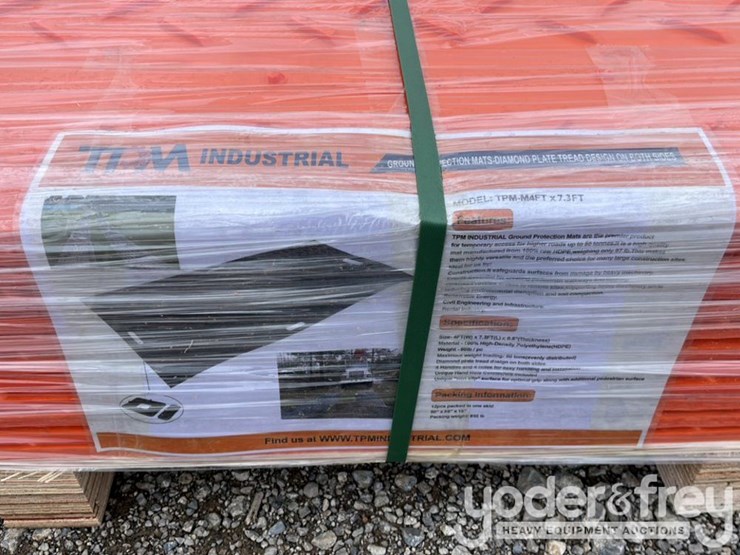 unused-2025-tpm-8'-x-4'-ground-protection-mats,1/2”-thick,-raw-hdpe,-dual-sided-diamond-plate-tread-(12-of)-image-5