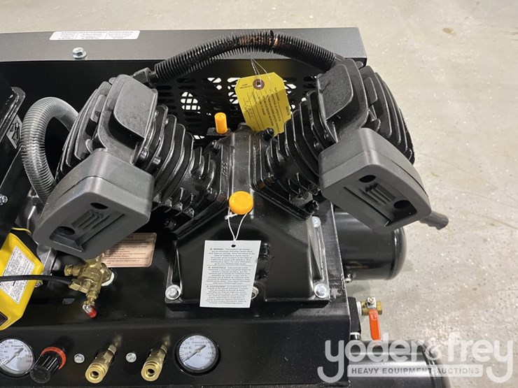 powertrain-10-gal-wheelbarrow/-contractor-air-compressor-c/w-v-twin-cast-iron-pump,-135-psi,-11.2-cfm,-212-cc-(1yr-factory-warranty)-image-6