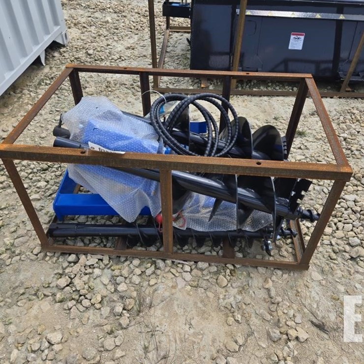 NEW MOWER KING SKID STEER AUGER W/ 3 BITS
