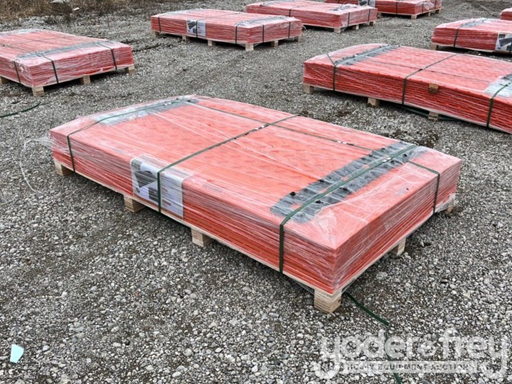unused-2025-tpm-8'-x-4'-ground-protection-mats,1/2”-thick,-raw-hdpe,-dual-sided-diamond-plate-tread-(12-of)-image-1