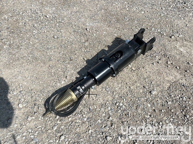 unused-2025-miva-hydraulic-wood-drill,-c/w-hoses,-1''-pin-diameter-to-suit-mini-excavator-image-1