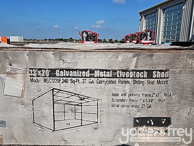 unused-galvanized-metal-livestock-shed,-highly-corrosion-resistant,-12'x20x10.5'-image-10