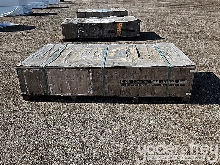 unused-galvanized-metal-livestock-shed,-highly-corrosion-resistant,-12'x20x10.5'-image-4