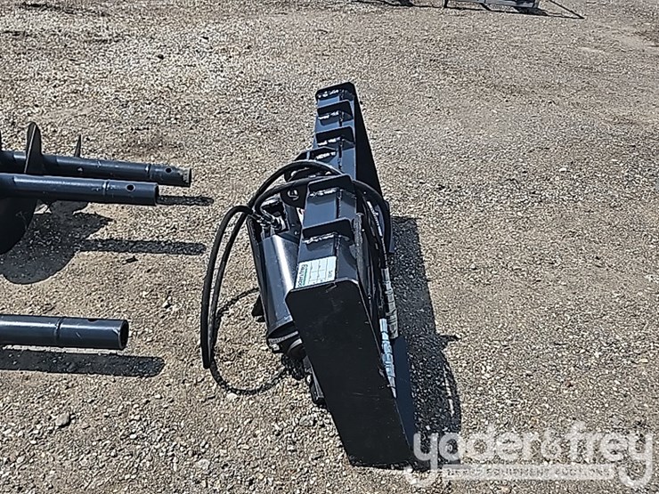 unused-jct-hydraulic-auger-drive,-bits,-qa-9",12",-18"-alloy-bits-to-suit-skidsteer-image-3