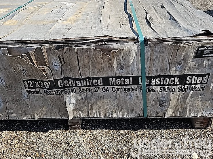 unused-galvanized-metal-livestock-shed,-highly-corrosion-resistant,-12'x20x10.5'-image-9