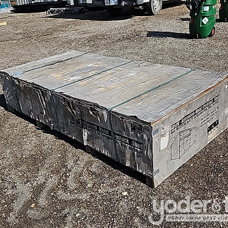Unused Galvanized Metal Livestock Shed, Highly Corrosion-resistant, 12'x20x10.5'