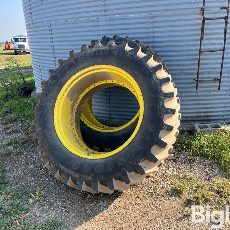 Firestone 18.4-38 Tires W/John Deere Rims