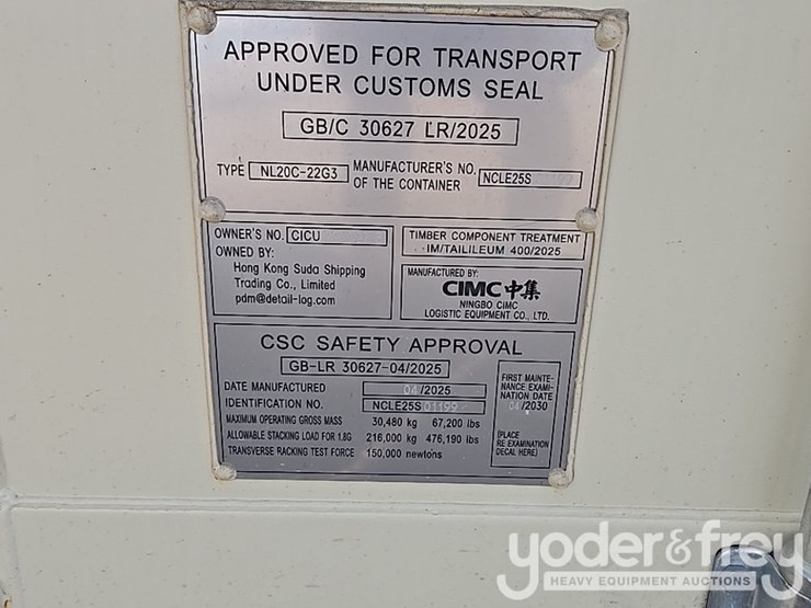 unused-20'-hc-container-c/w-2-side-doors,-1-end-door-image-21