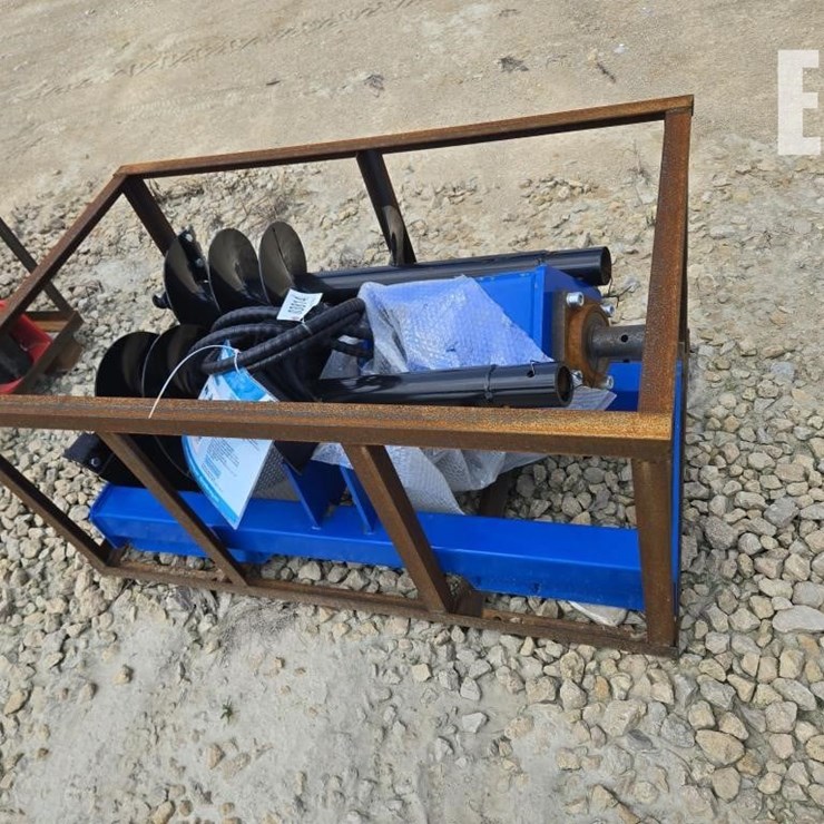 NEW MOWER KING SKID STEER AUGER W/ 3 BITS