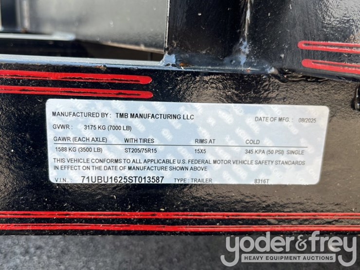 unused-double-a-trailers-83-x-16-t/a-3500#-7000-gvwr,-36"-quite-aire-fan-w/-auto-low-water-cut-off,-250gal-water-tank,-mounted-bench-on-each-side-image-35