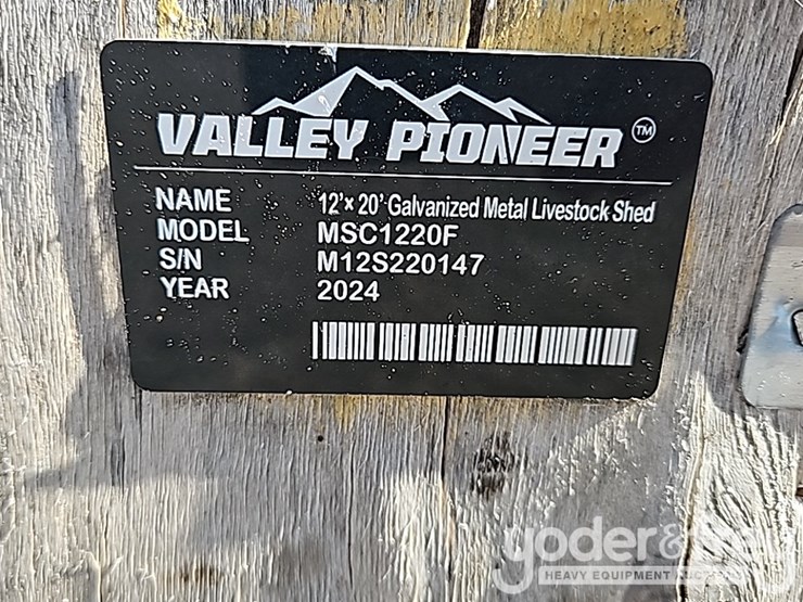 unused-galvanized-metal-livestock-shed,-highly-corrosion-resistant,-12'x20x10.5'-image-11