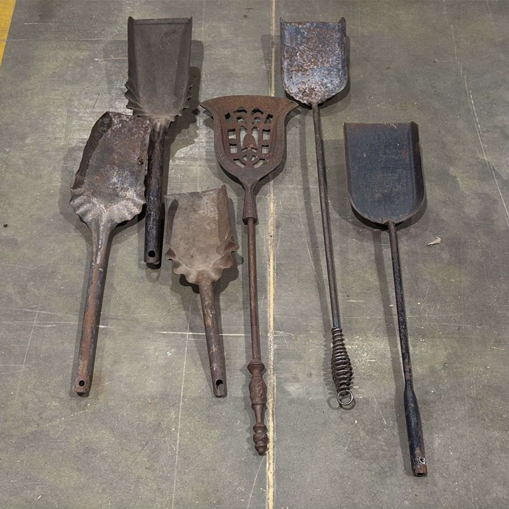 Group of Fireplace Ash Shovels