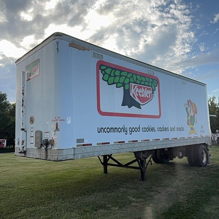 28’ Sprayer trailer, comes fully equipped for spraying with Honda GX 160 gas engine water pump, mixing cone, has (2)- 4,000 gallon water tanks, complete unit with hoses, fittings, plumbed for outside fill, nice set-up