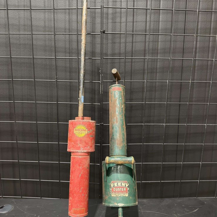 Two agricultural dusters “Dust King” and “Feeny Duster”