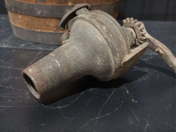 iron-banded-wood-whiskey/molasses-barrel-dispenser-w-spigot-crank-tap-image-12
