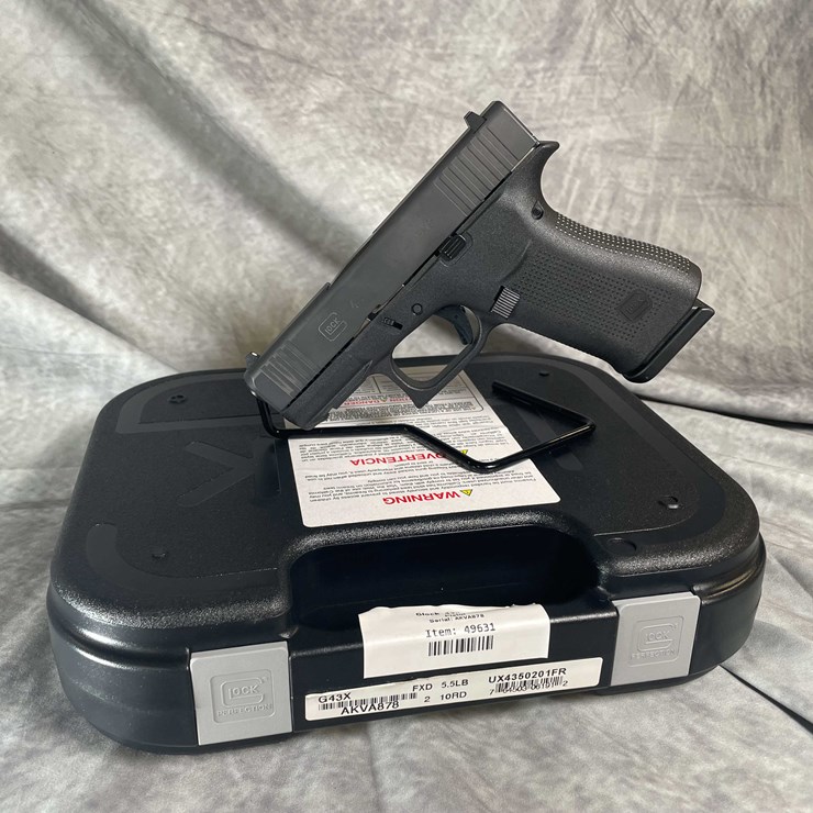 #4560 • Glock Model 43X 9mm Luger Pistol, SN: AKVA878