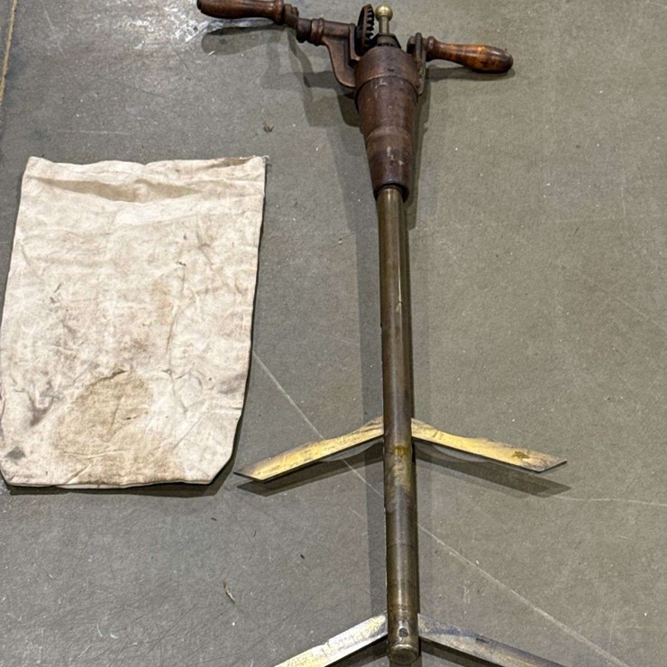 Brass Hand crank mixer or agitator
