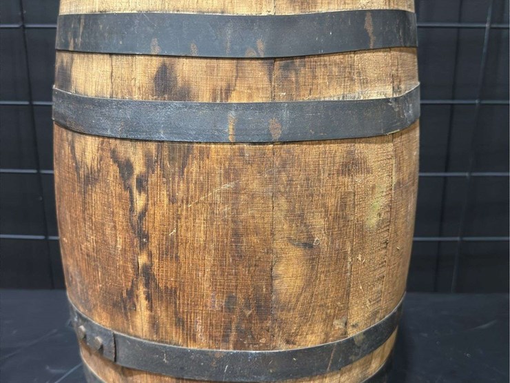 iron-banded-wood-whiskey/molasses-barrel-dispenser-w-spigot-crank-tap-image-4
