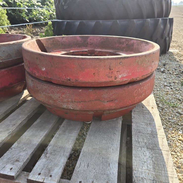 #3849 • (2) FENDT REAR WHEEL WEIGHTS