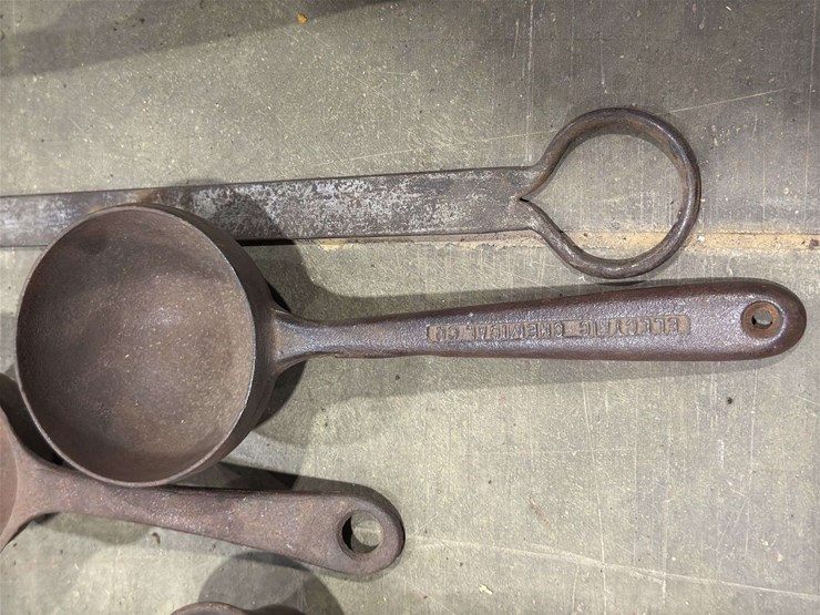 collection-of-cast-iron-smelting-or-lead-melting-ladles-image-2
