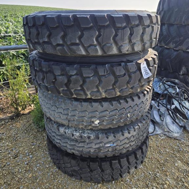 #3845 • (5) 12.00R24 TIRES AND RIMS