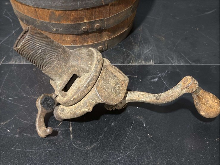 iron-banded-wood-whiskey/molasses-barrel-dispenser-w-spigot-crank-tap-image-13