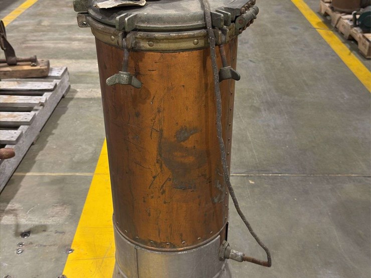 steam-autoclave,-vintage-blow-torch-or-soldering-lamp,-pressure-tank-with-swan,-and-tall-5gl-pail-image-6
