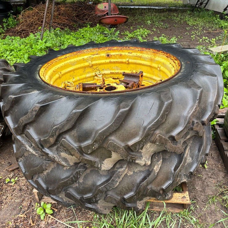 (2) 14.9-36 Tires and John Deere Wheels