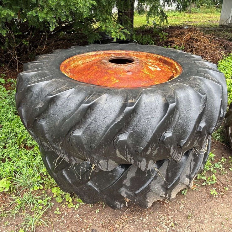 (2) 18.4-34 Tires and Wheels