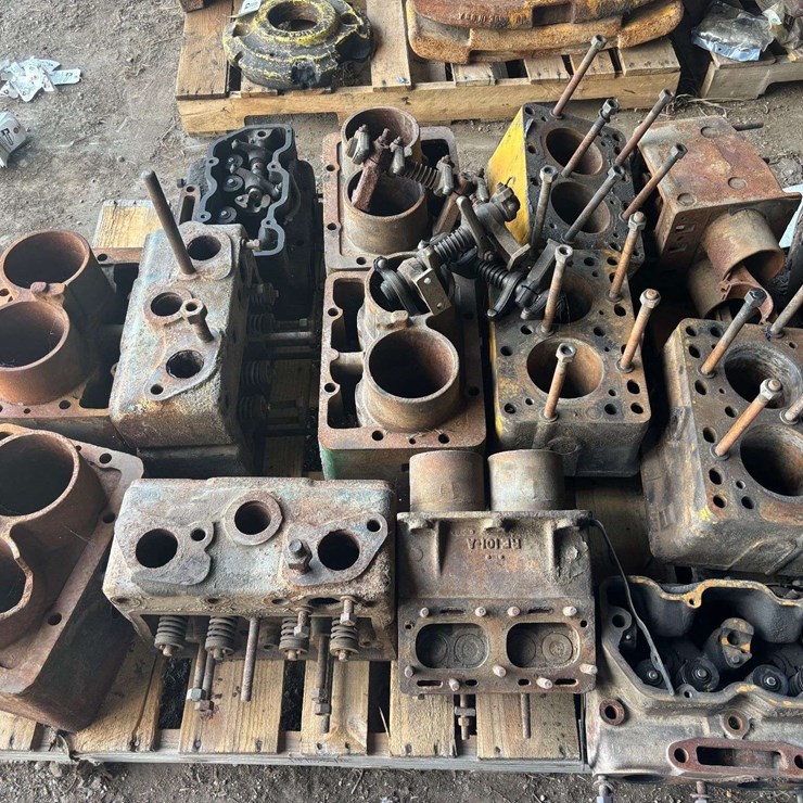 (9) Minneapolis Moline Engine Blocks and (4) Heads