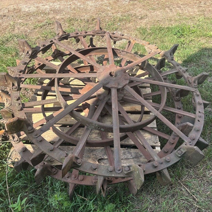 (2) Oliver Skeleton Steel Wheels
