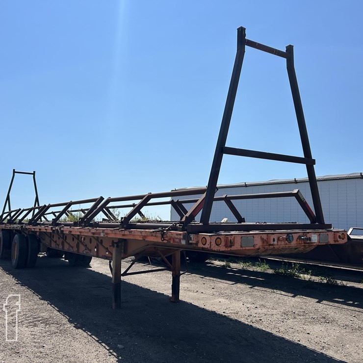 1988 TRANSCRAFT TL90K HAY TRAILER