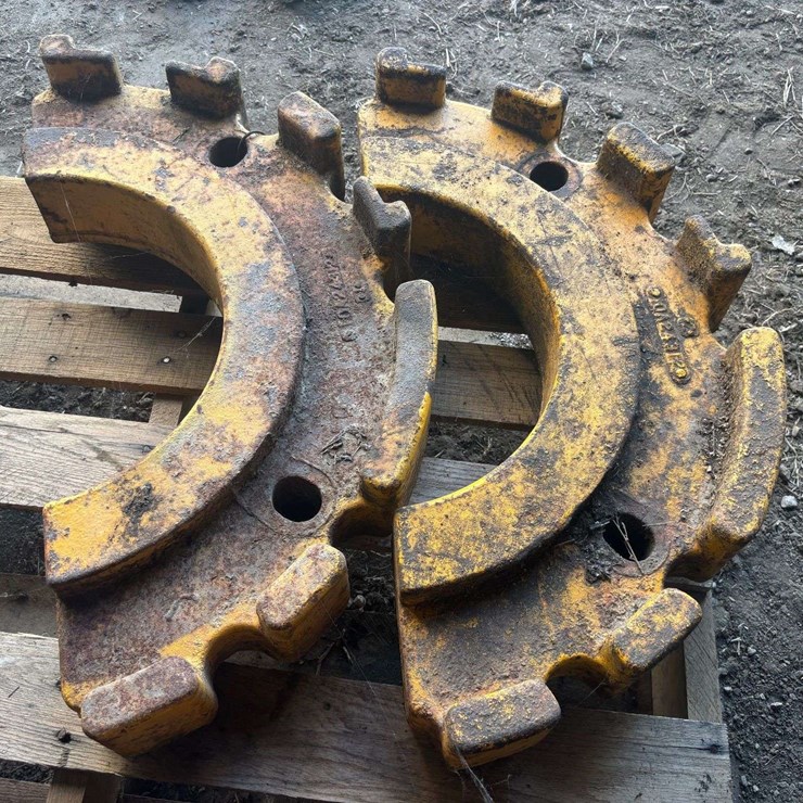 (2) Minneapolis Moline Half Wheel Weights